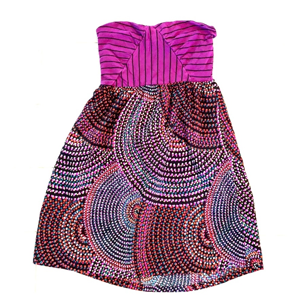 Purple Roxy Tube Top Dress